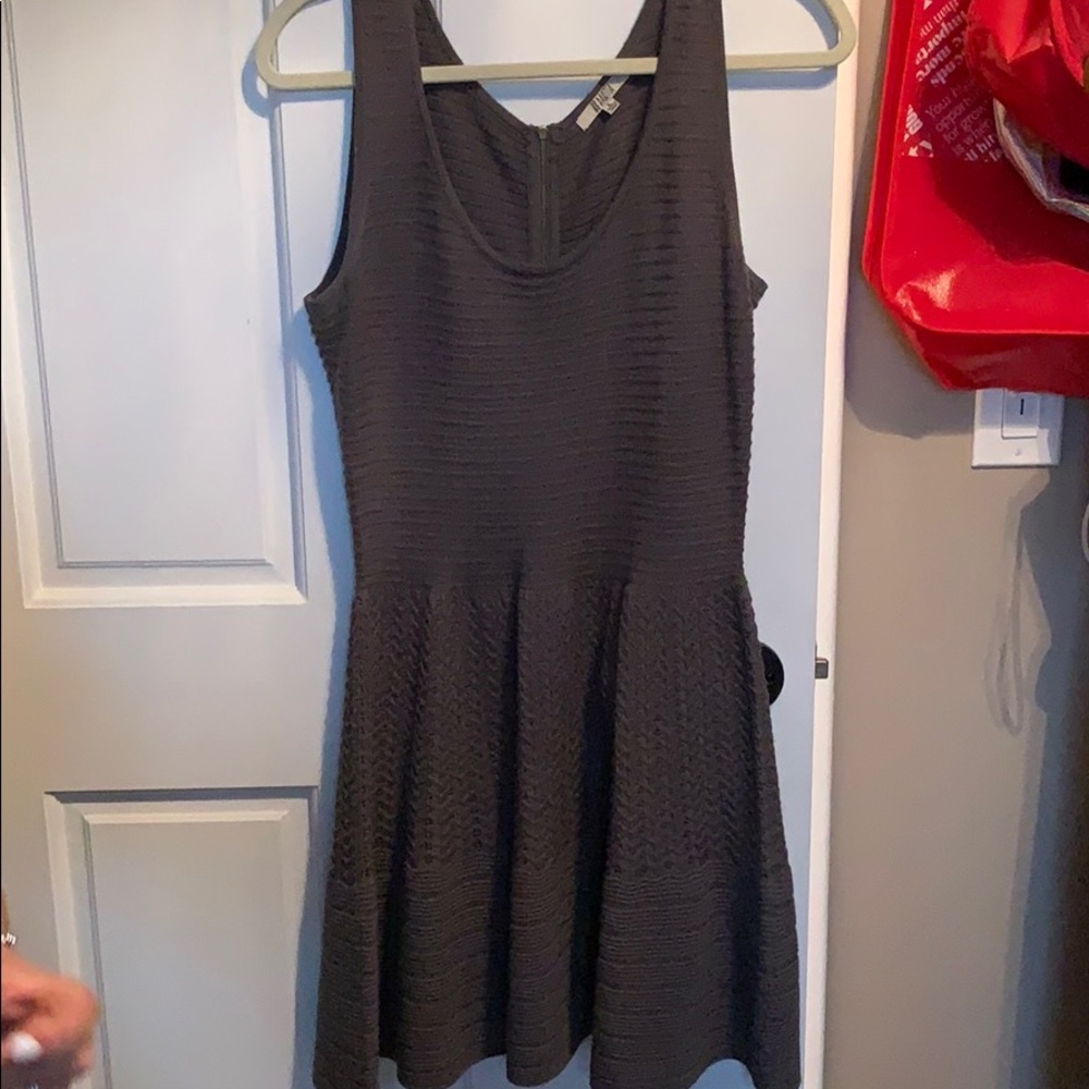 Grey sweater dress